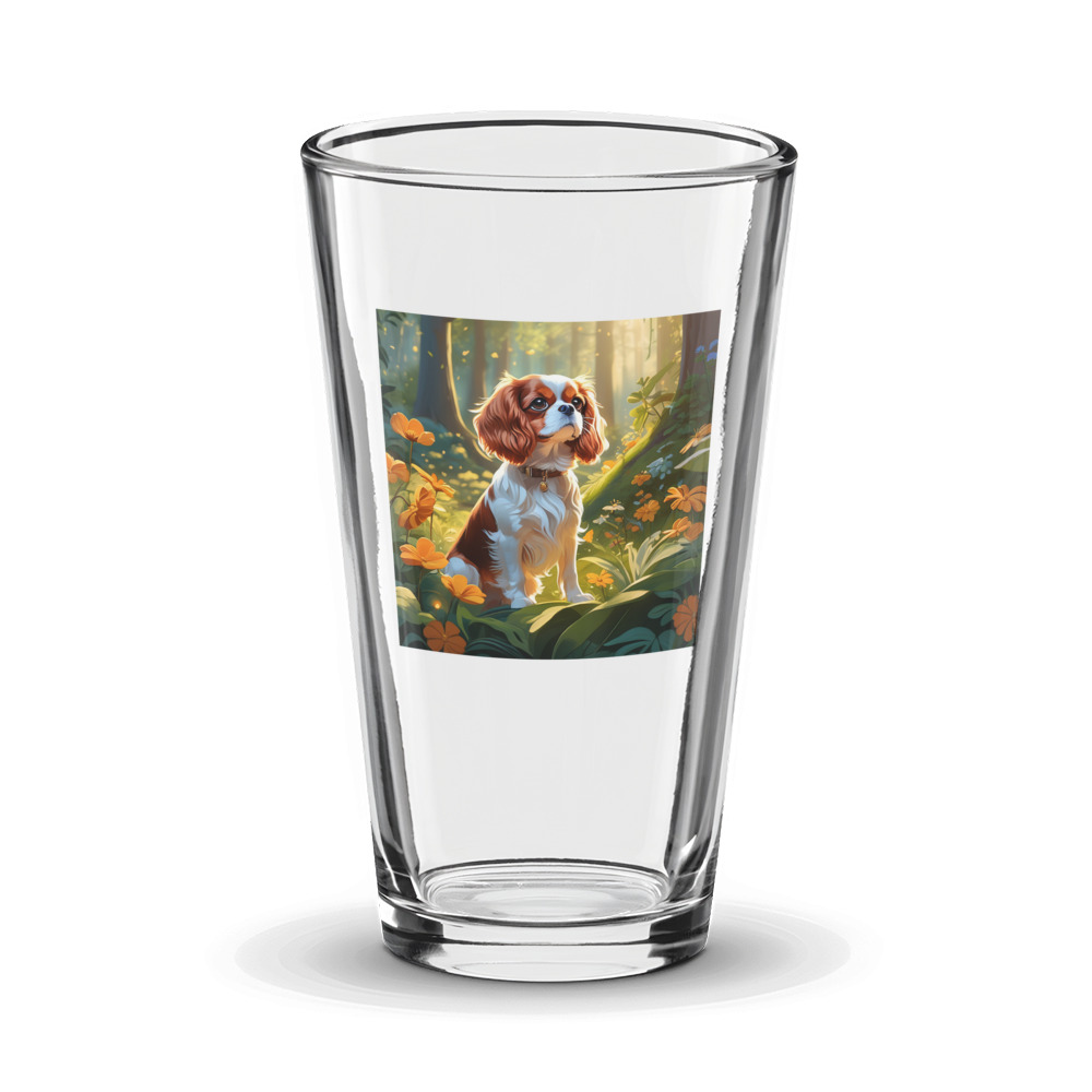 PugMug Custom Cavalier King Charles Spaniel Glass Tumbler