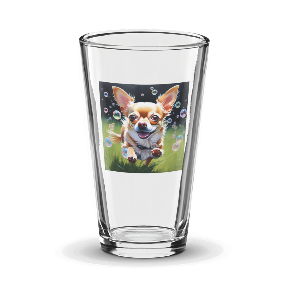 PugMug Custom Chihuahua Glass Tumbler