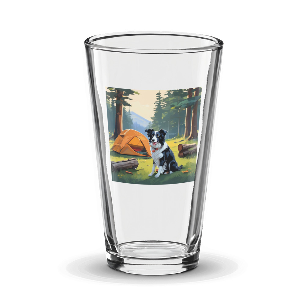 PugMug Custom Border Collie Glass Tumbler