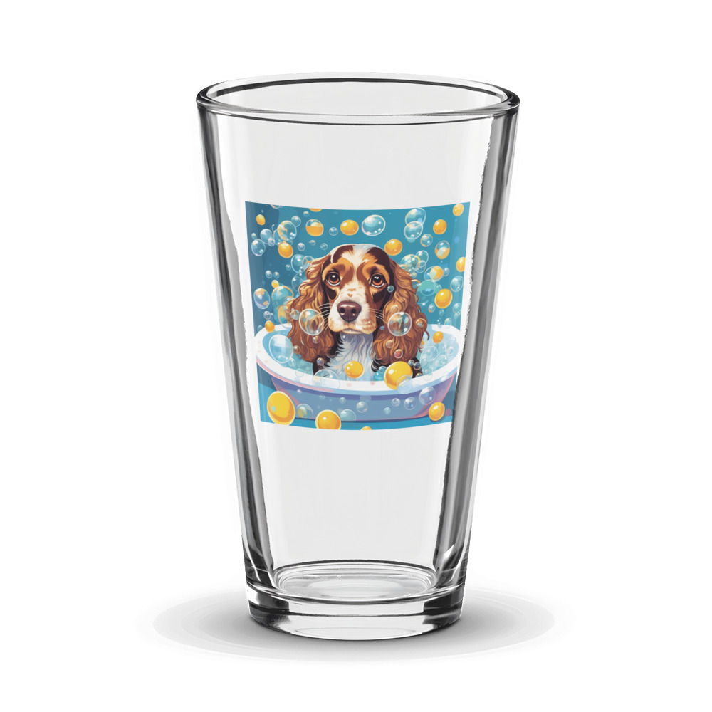 PugMug Custom English Cocker Spaniel Glass Tumbler