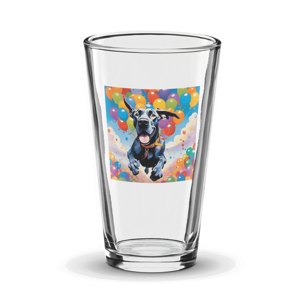 PugMug Custom Great Dane Glass Tumbler