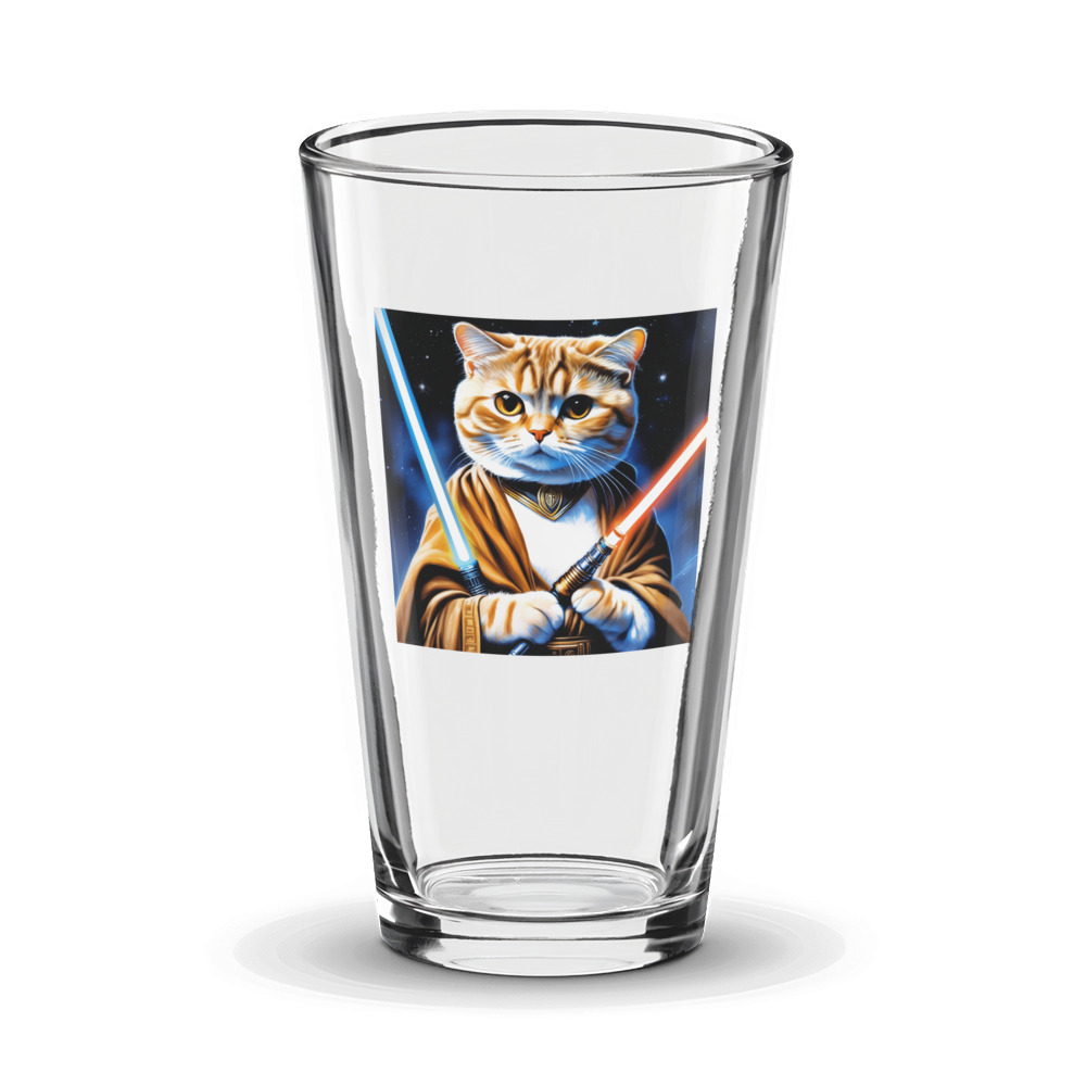 PugMug Custom Tabby Scottish Fold Cat Glass Tumbler