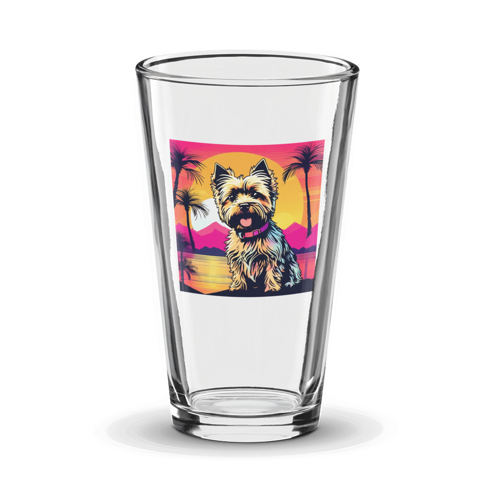 PugMug Custom Cairn Terrier Glass Tumbler