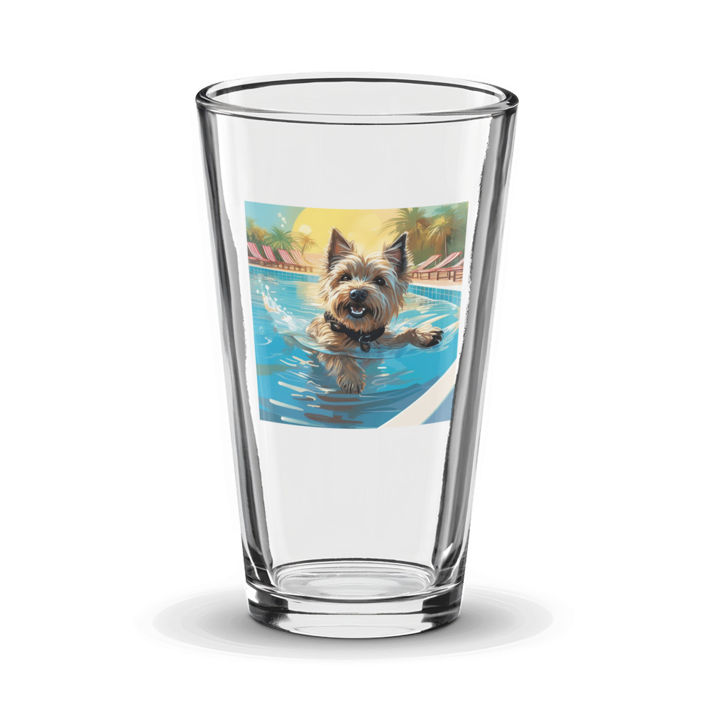 PugMug Custom Cairn Terrier Glass Tumbler