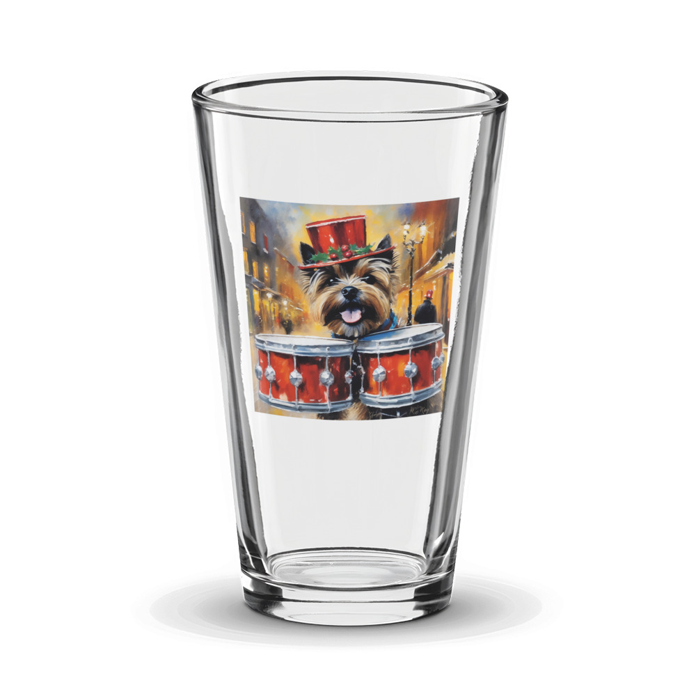 PugMug Custom Cairn Terrier Glass Tumbler