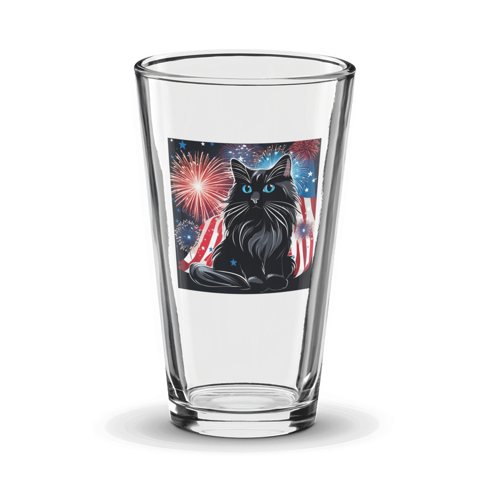 PugMug Custom Black Ragdoll Cat Glass Tumbler