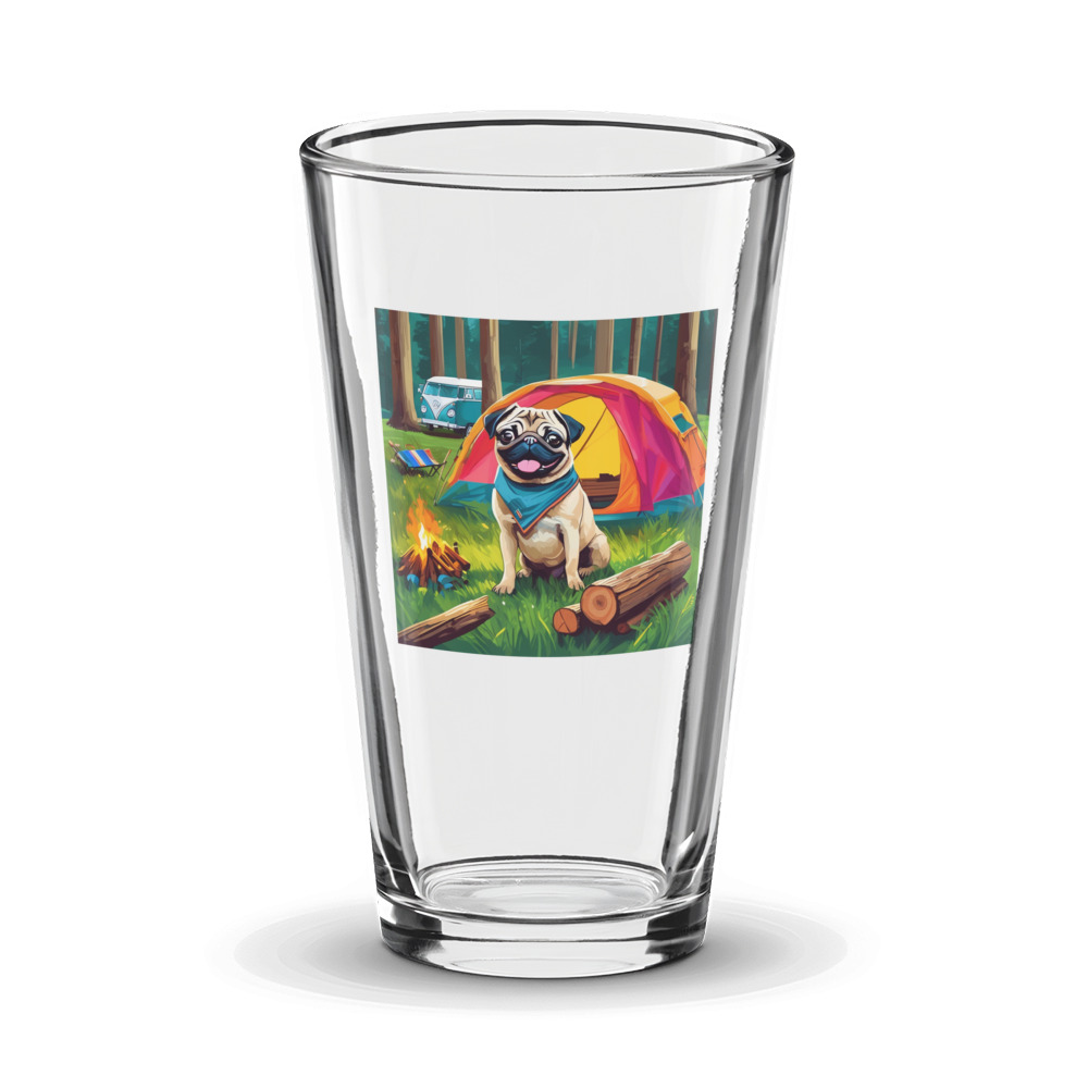 PugMug Custom Pug Glass Tumbler