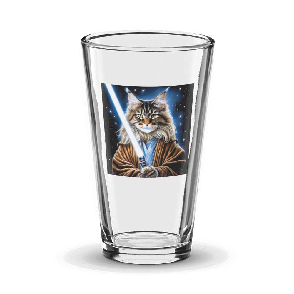 PugMug Custom Tabby Maine Coon Cat Glass Tumbler
