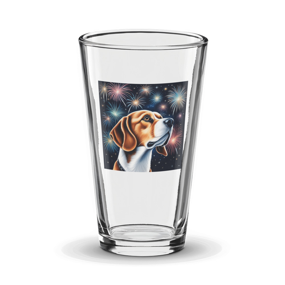 PugMug Custom Beagle Glass Tumbler