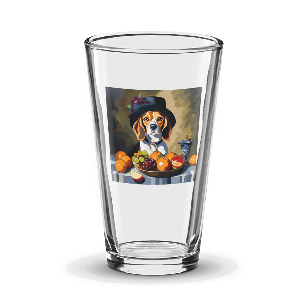 PugMug Custom Beagle Glass Tumbler