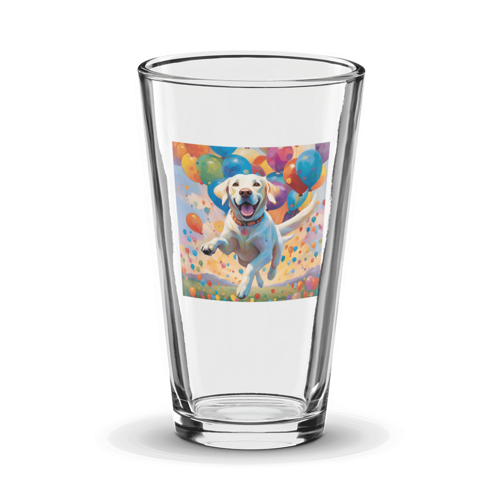 PugMug Custom White Labrador Retriever Glass Tumbler