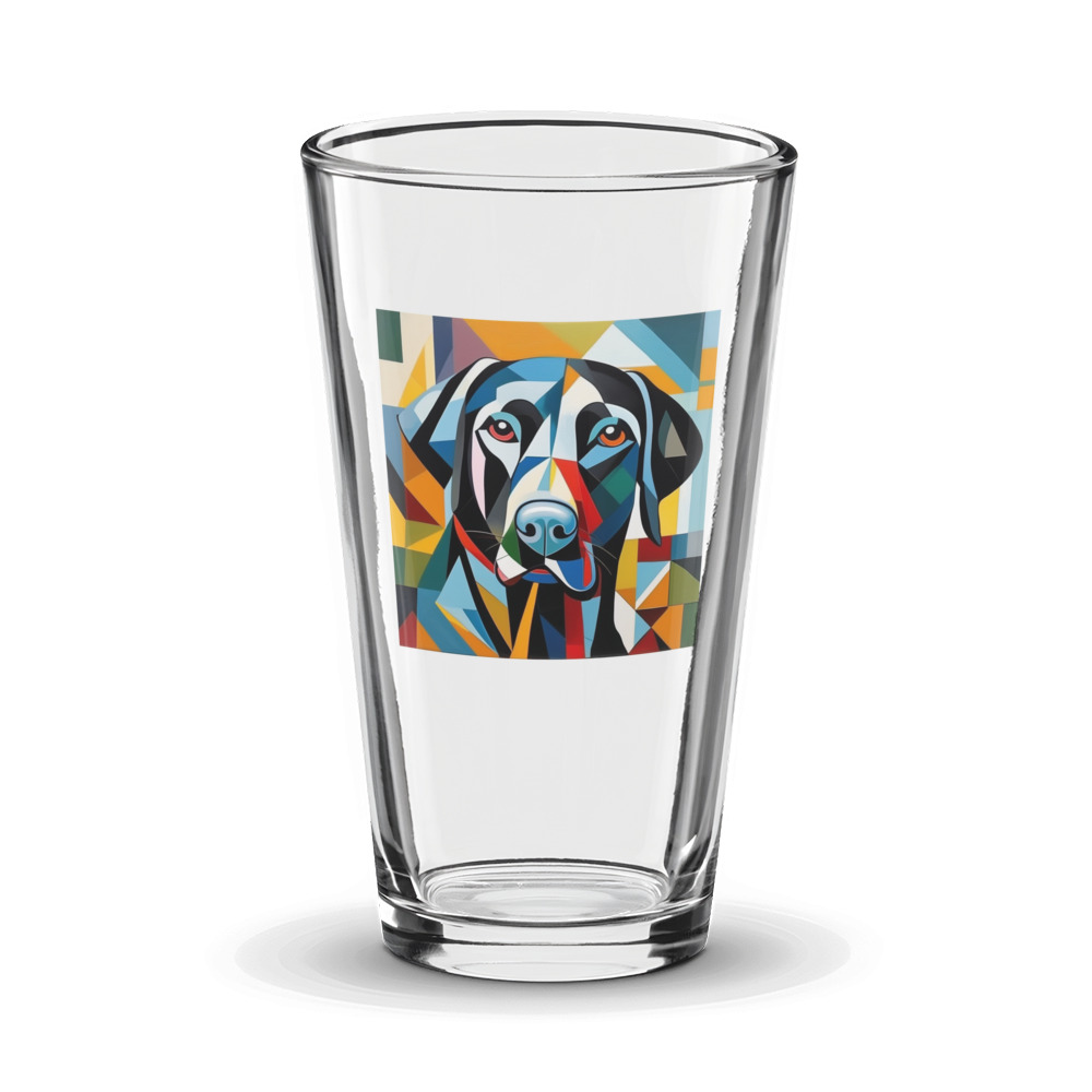 PugMug Custom Black Labrador Retriever Glass Tumbler