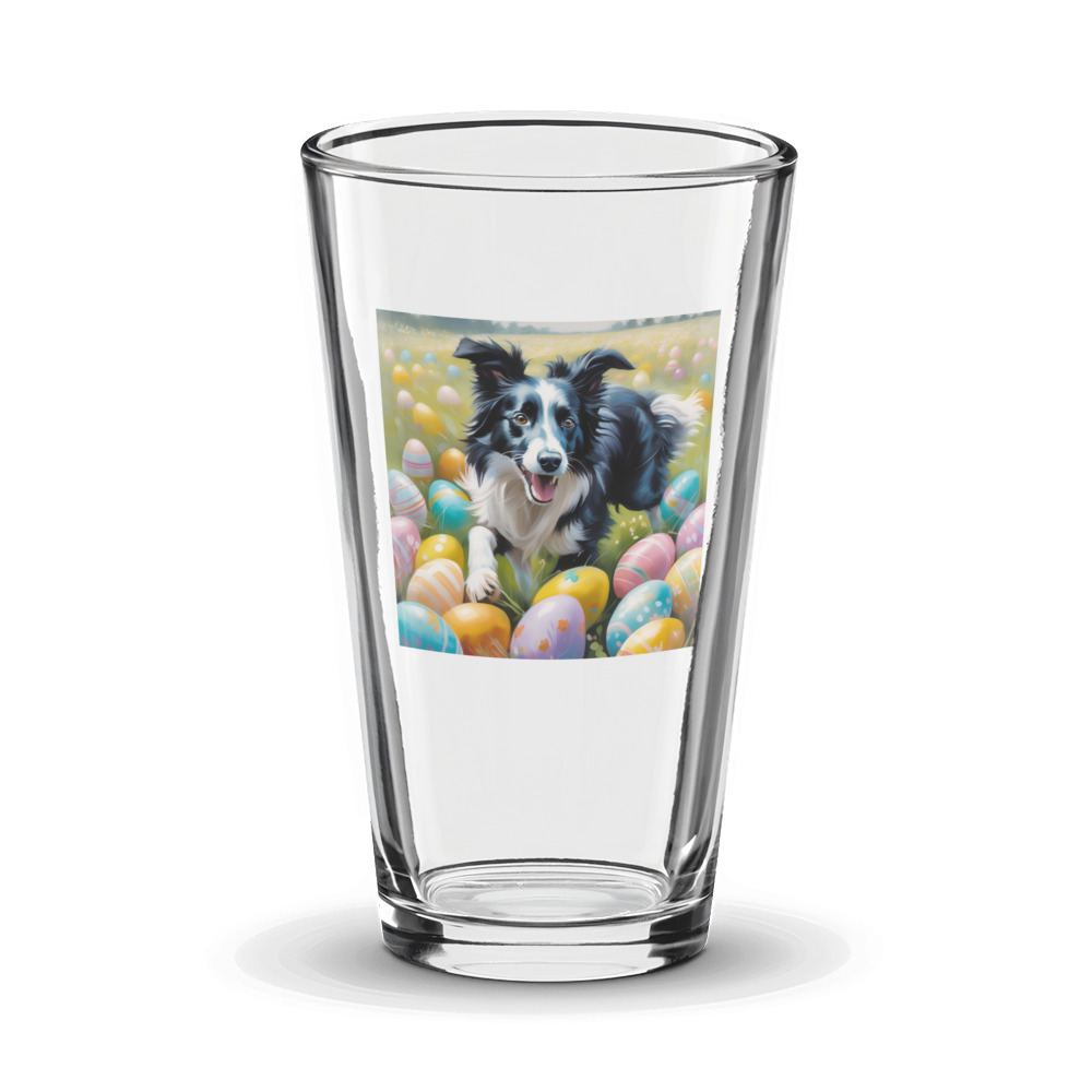 PugMug Custom Border Collie Glass Tumbler