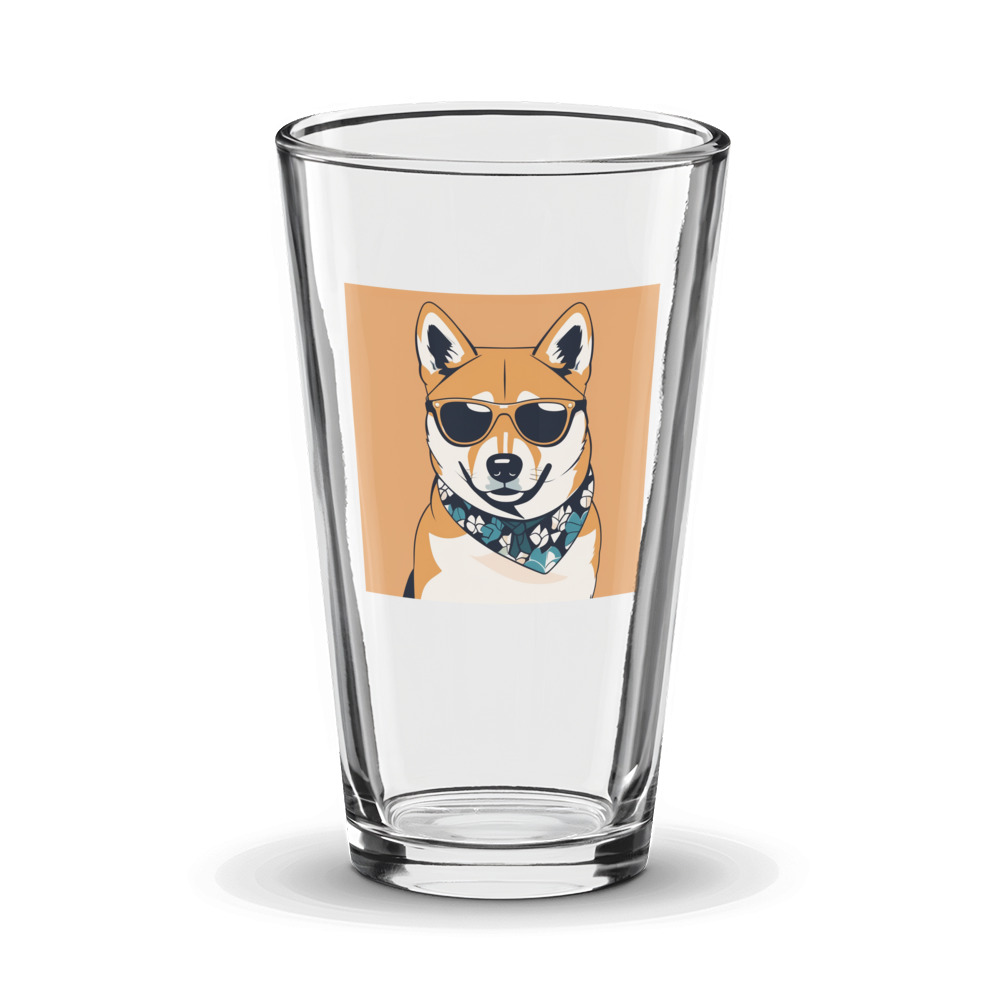 PugMug Custom Shiba Inu Glass Tumbler