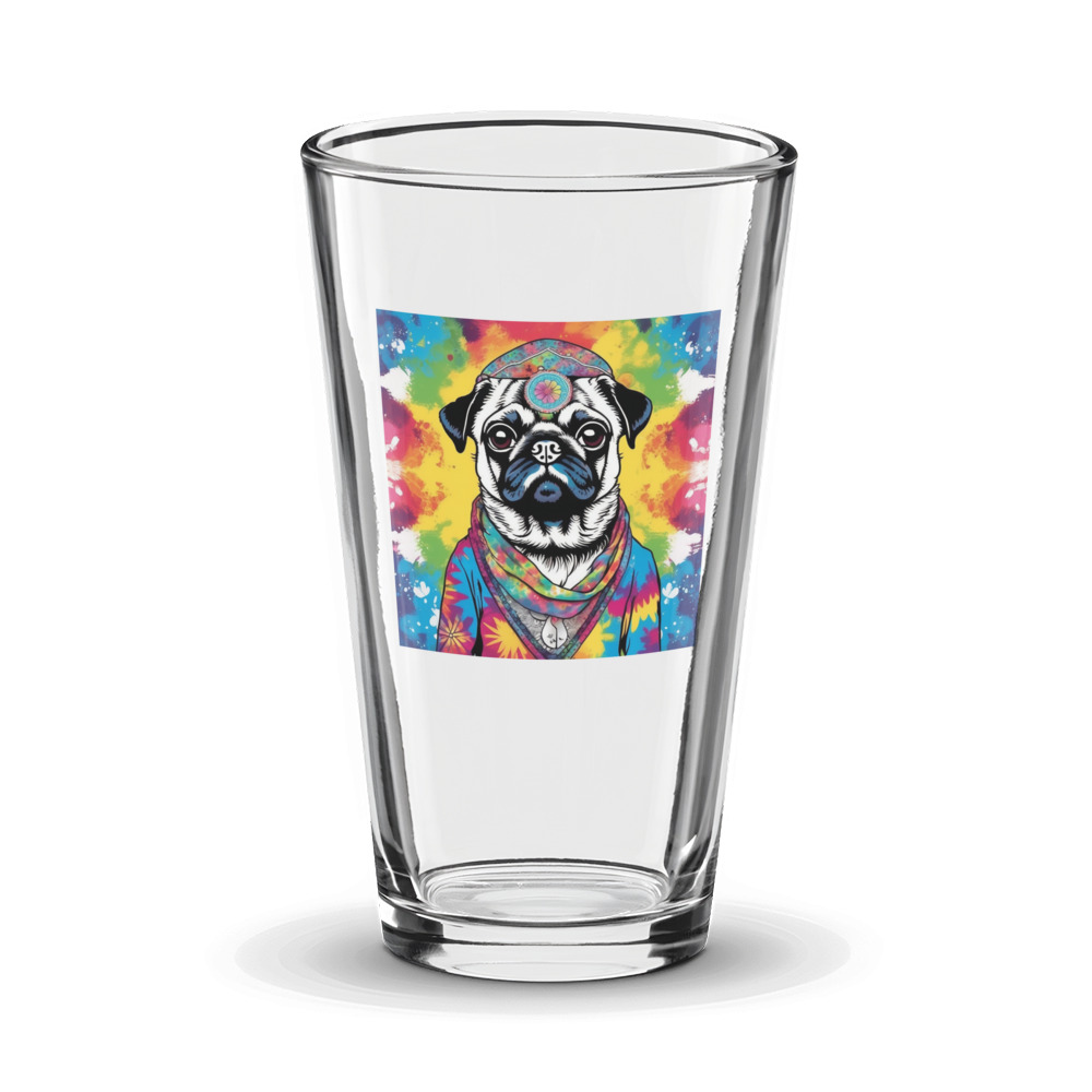 PugMug Custom Pug Glass Tumbler
