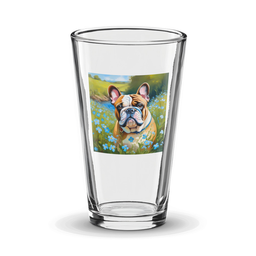 PugMug Custom Bulldog Glass Tumbler