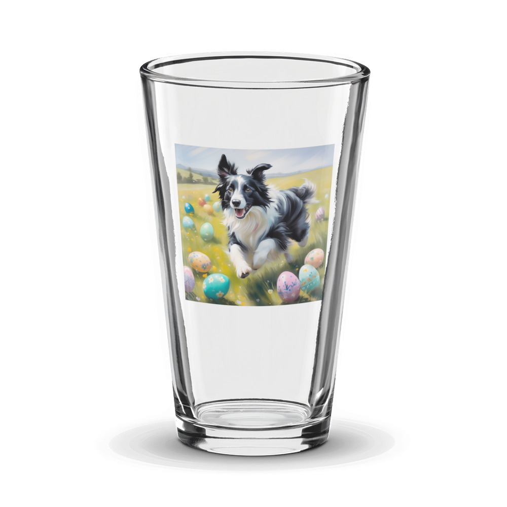 PugMug Custom Border Collie Glass Tumbler