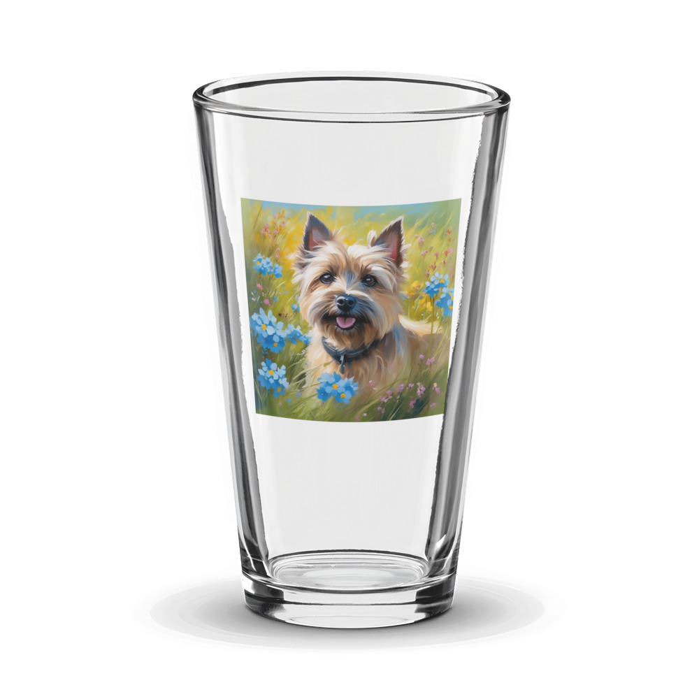 PugMug Custom Cairn Terrier Glass Tumbler