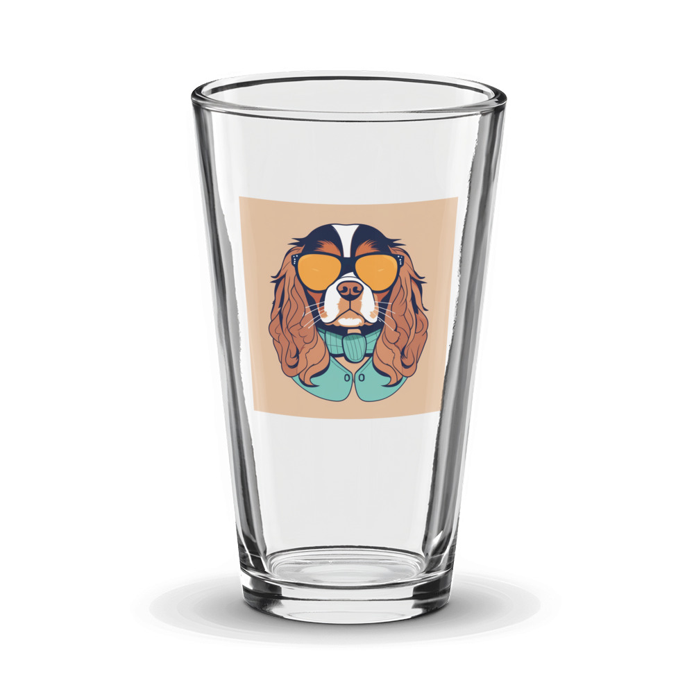 PugMug Custom Cavalier King Charles Spaniel Glass Tumbler