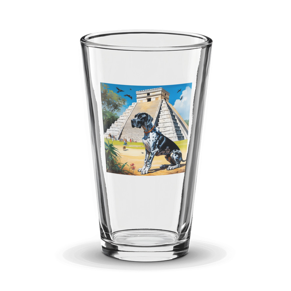 PugMug Custom Great Dane Glass Tumbler