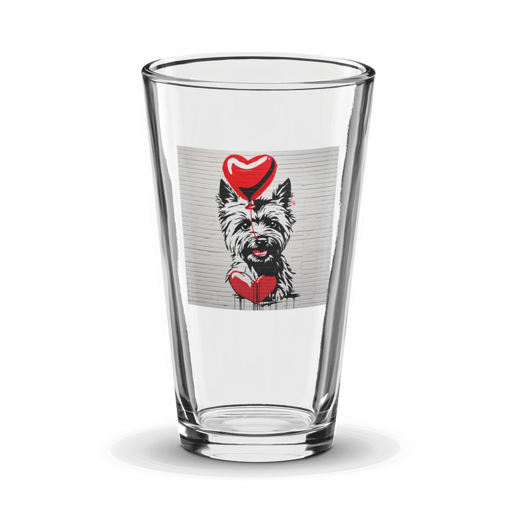 PugMug Custom Cairn Terrier Glass Tumbler