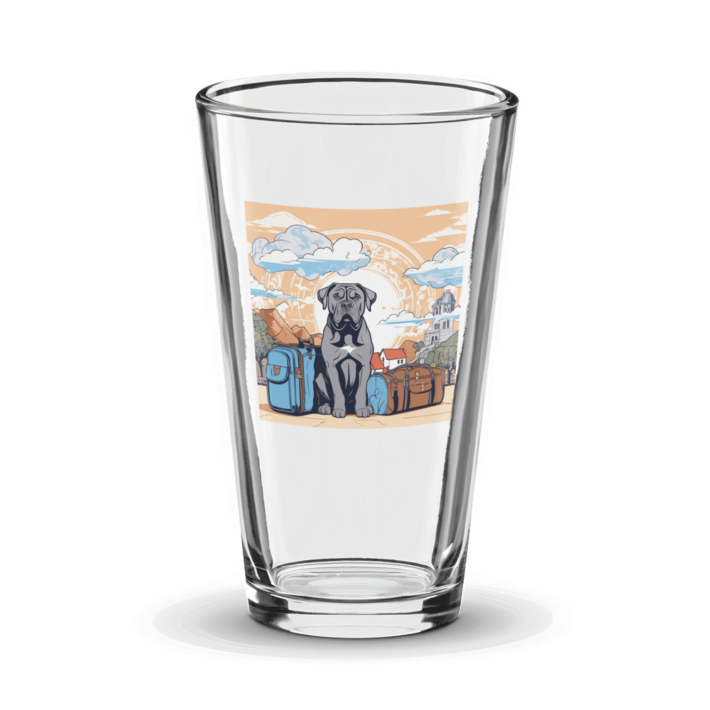 PugMug Custom Cane Corso Glass Tumbler