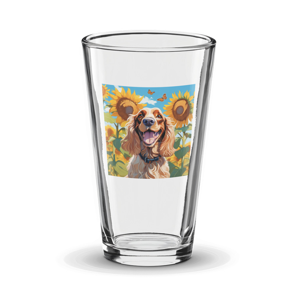 PugMug Custom English Cocker Spaniel Glass Tumbler