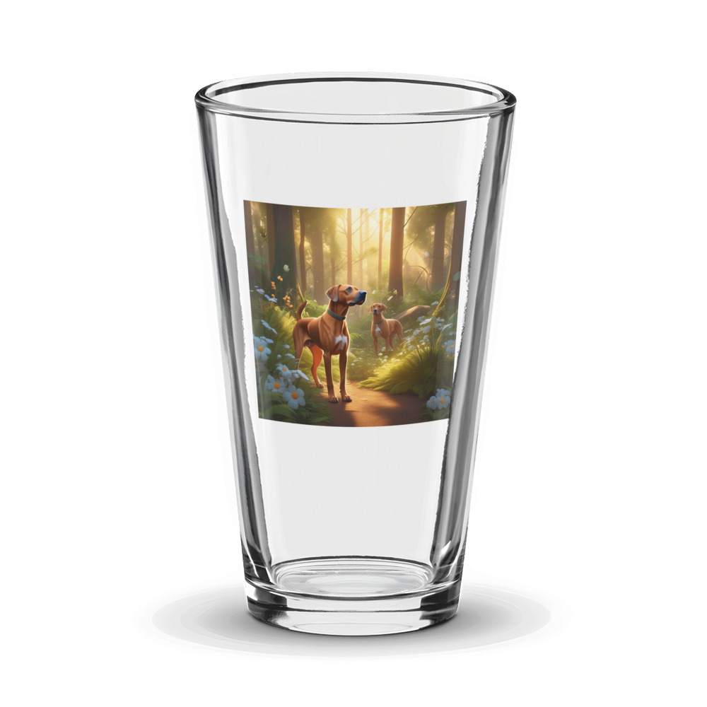 PugMug Custom Rhodesian Ridgeback Glass Tumbler