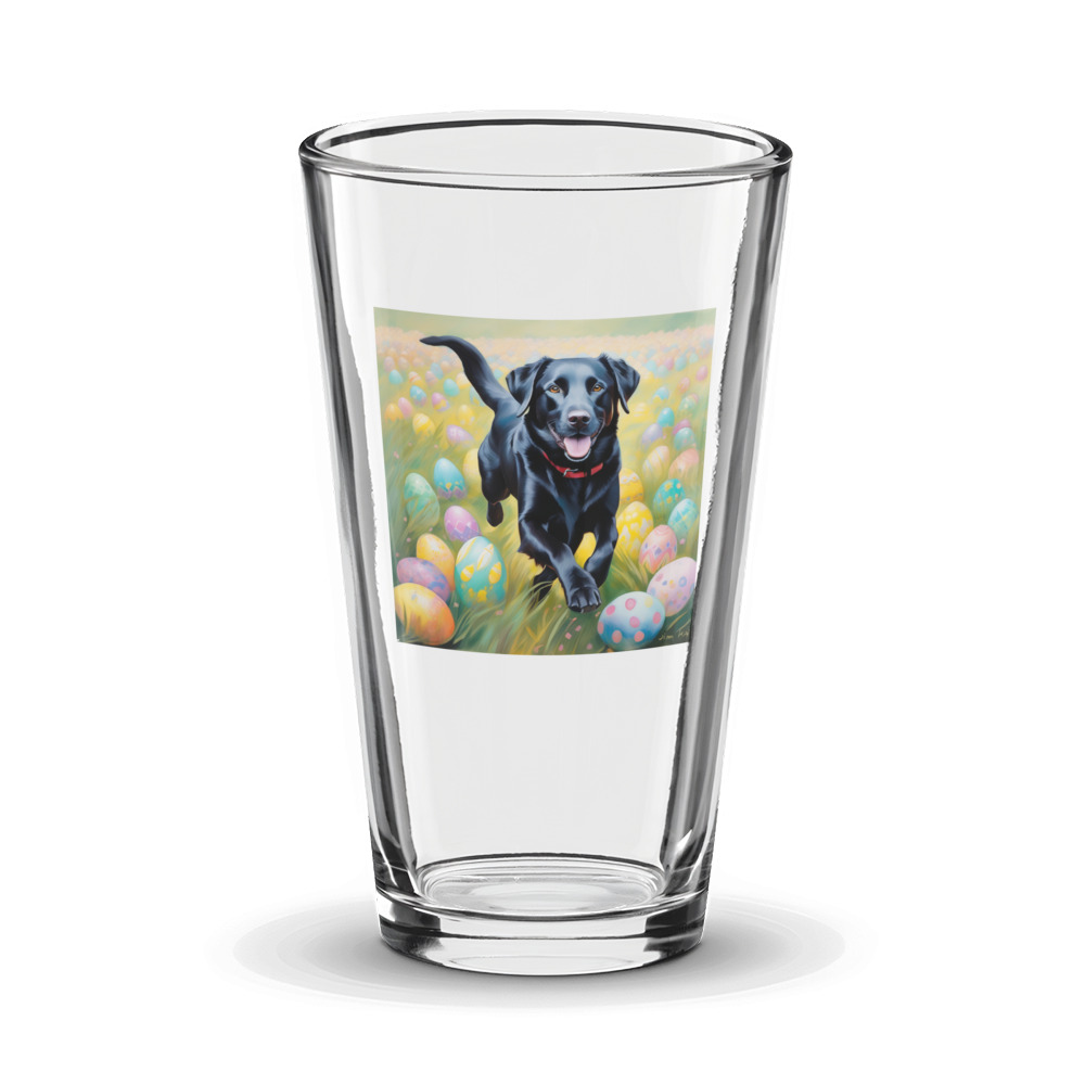 PugMug Custom Black Labrador Retriever Glass Tumbler