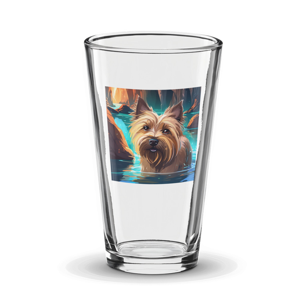 PugMug Custom Cairn Terrier Glass Tumbler