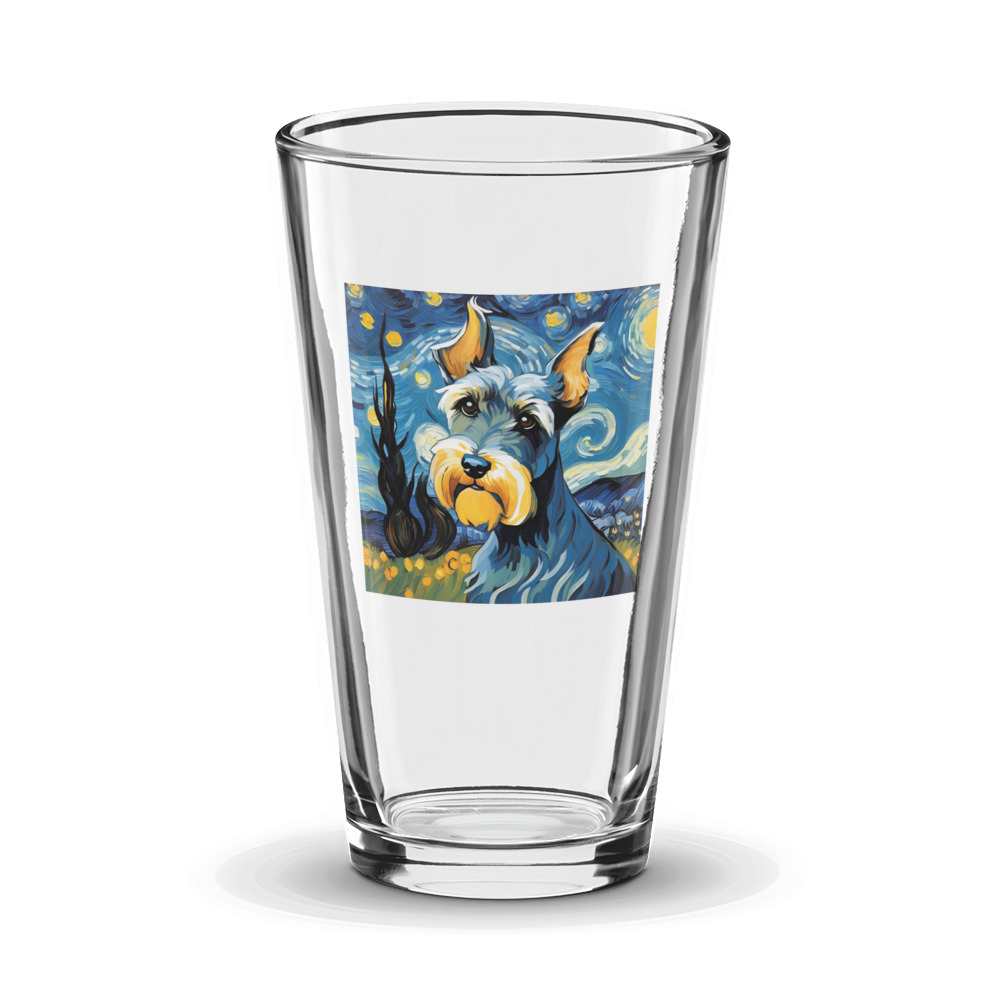 PugMug Custom Miniature Schnauzer Glass Tumbler
