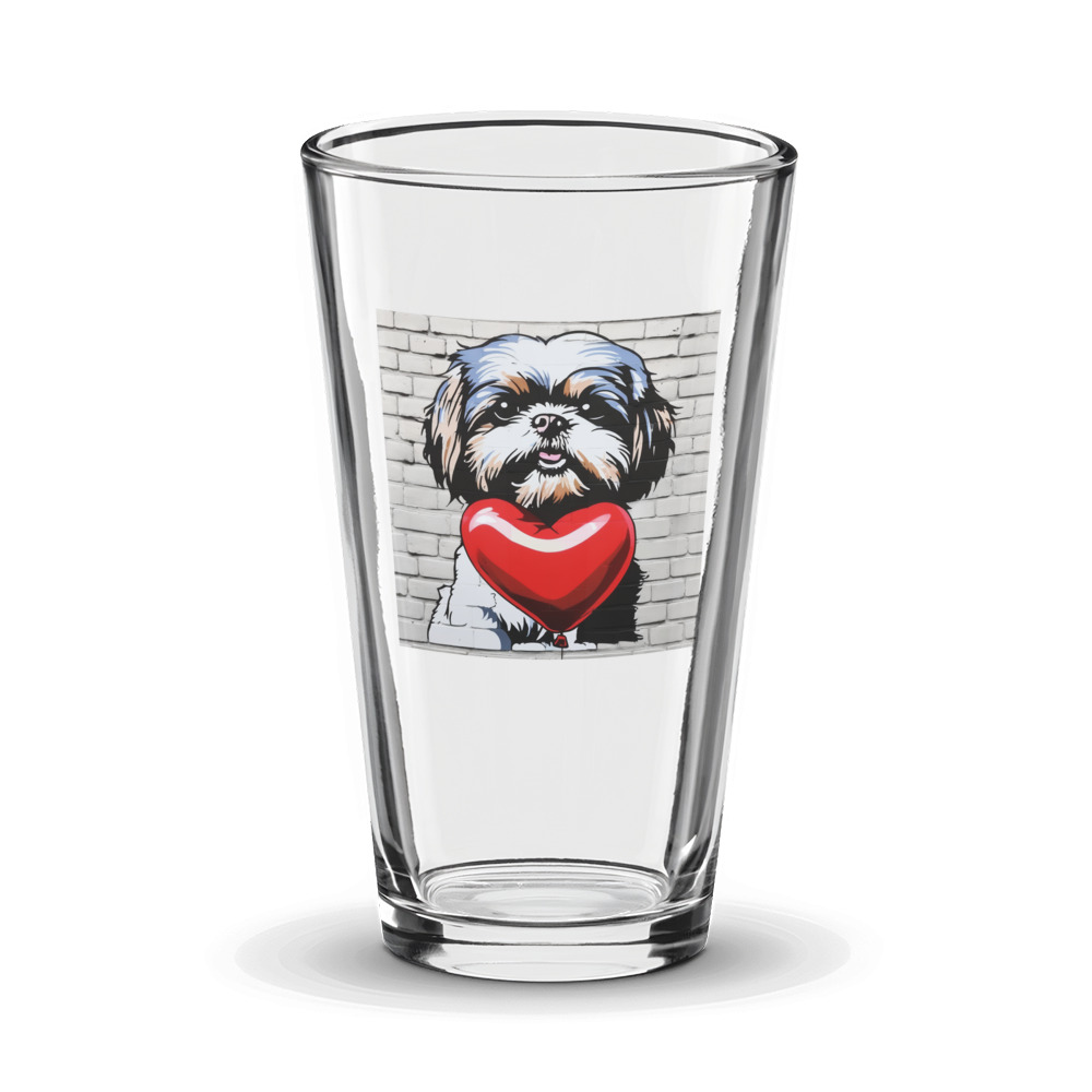PugMug Custom Shih Tzu Glass Tumbler