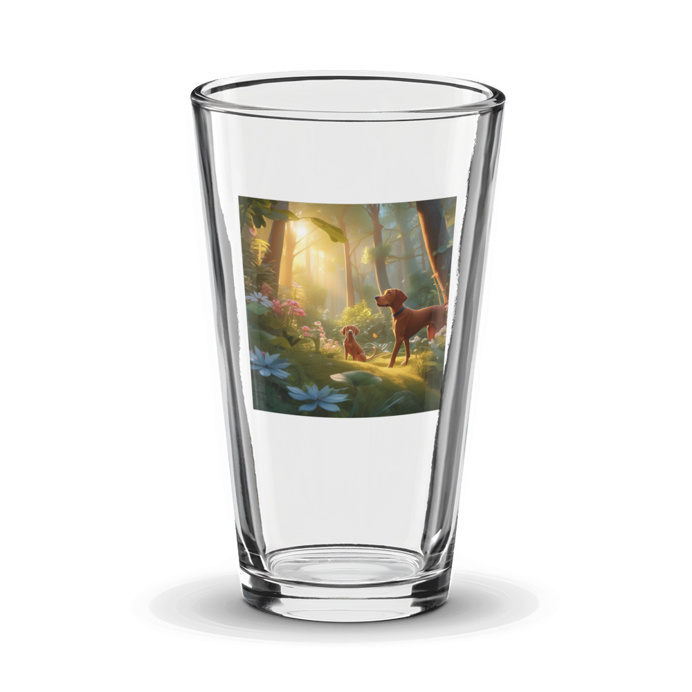 PugMug Custom Vizsla Glass Tumbler