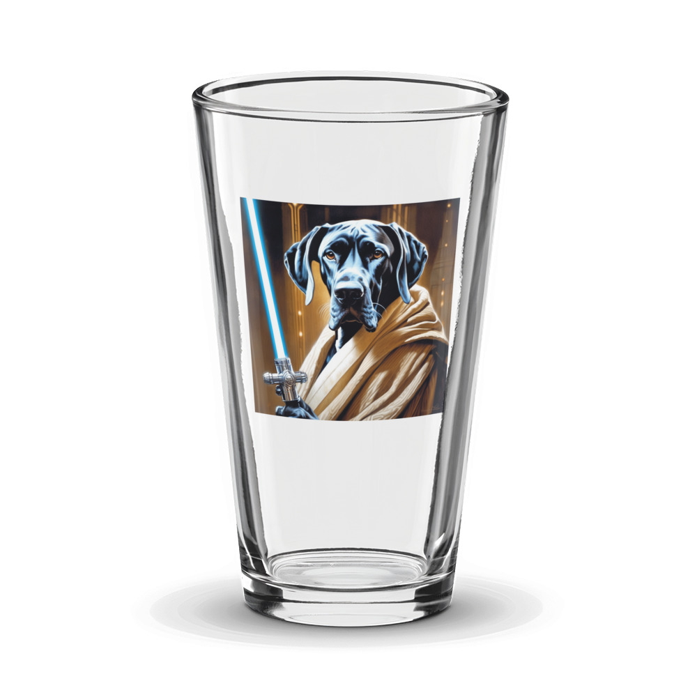 PugMug Custom Great Dane Glass Tumbler