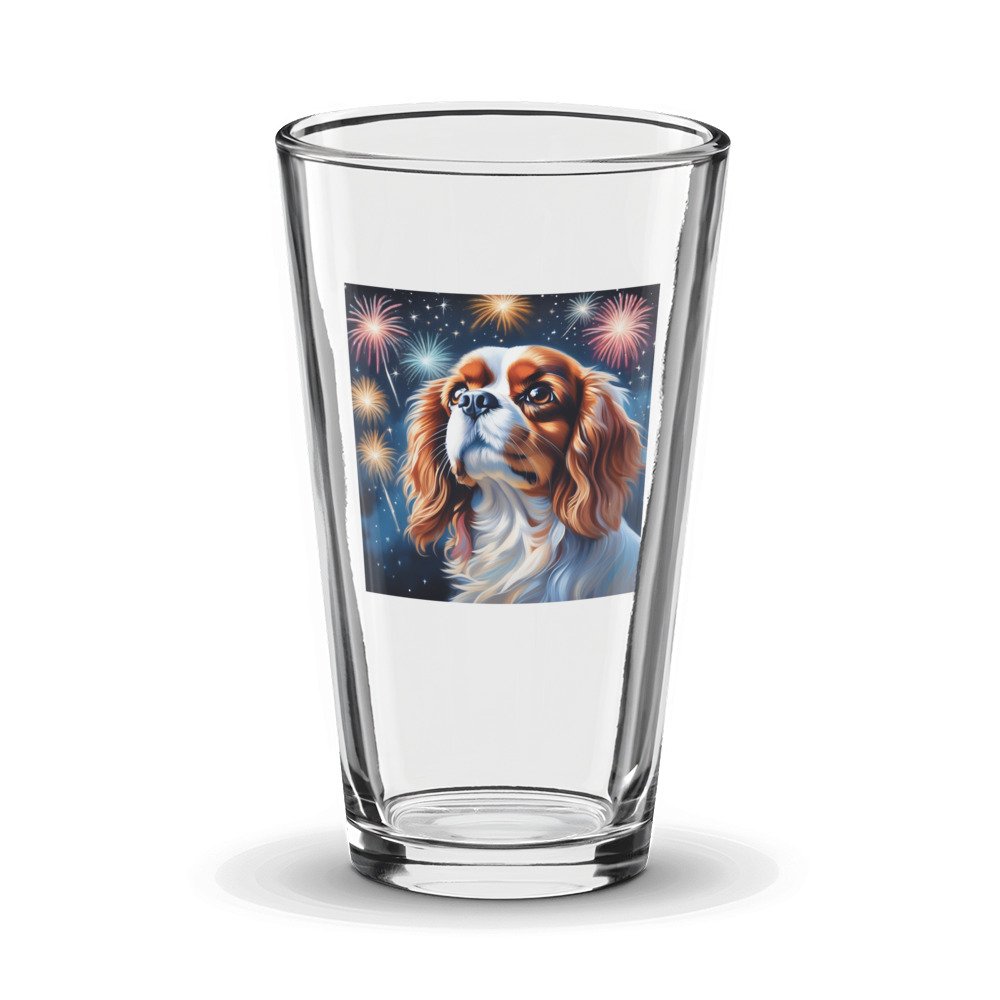 PugMug Custom Cavalier King Charles Spaniel Glass Tumbler