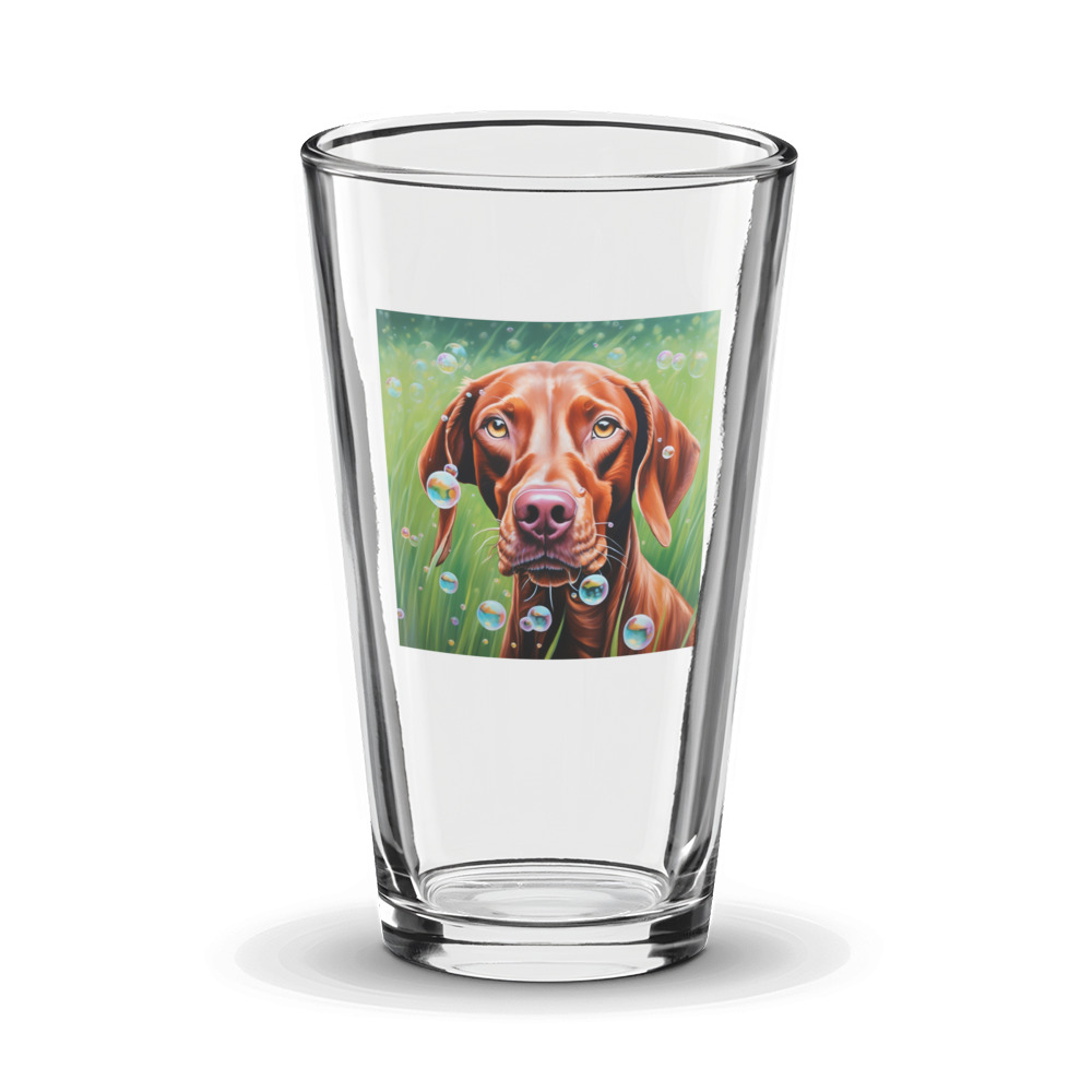 PugMug Custom Vizsla Glass Tumbler