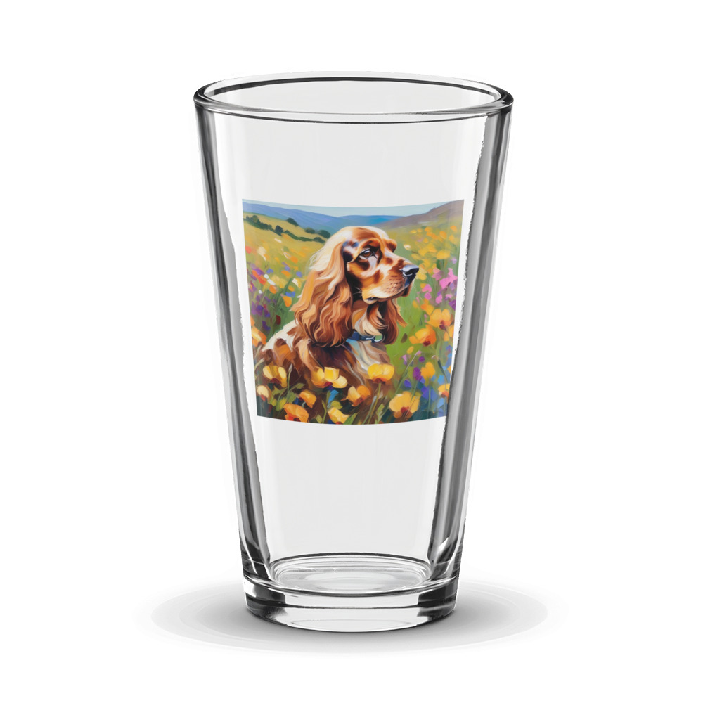PugMug Custom English Cocker Spaniel Glass Tumbler