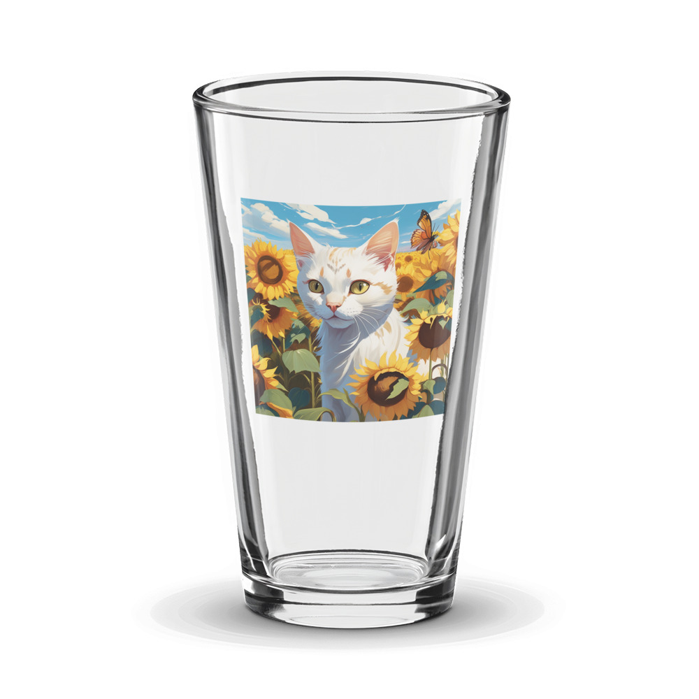 PugMug Custom White Exotic Cat Glass Tumbler