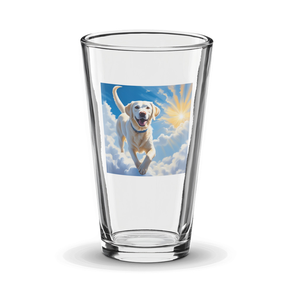 PugMug Custom White Labrador Retriever Glass Tumbler