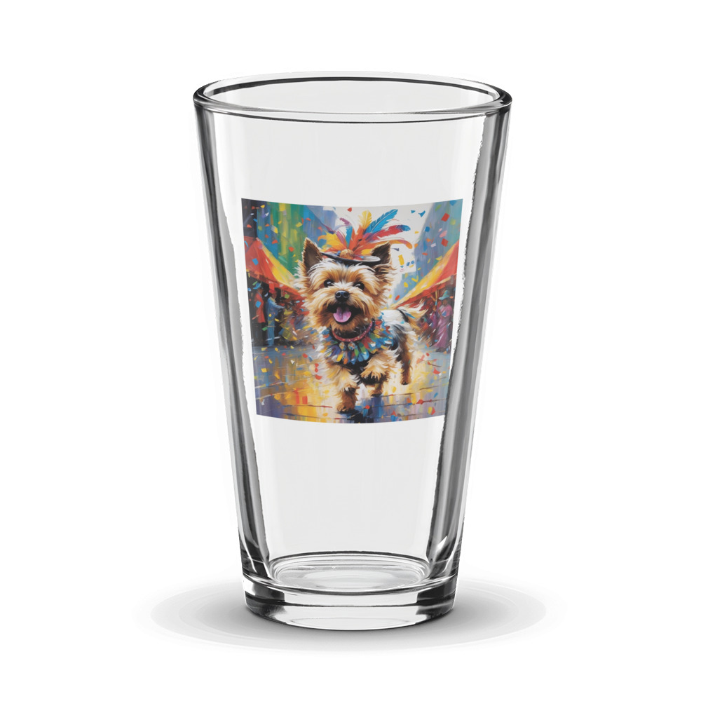 PugMug Custom Cairn Terrier Glass Tumbler