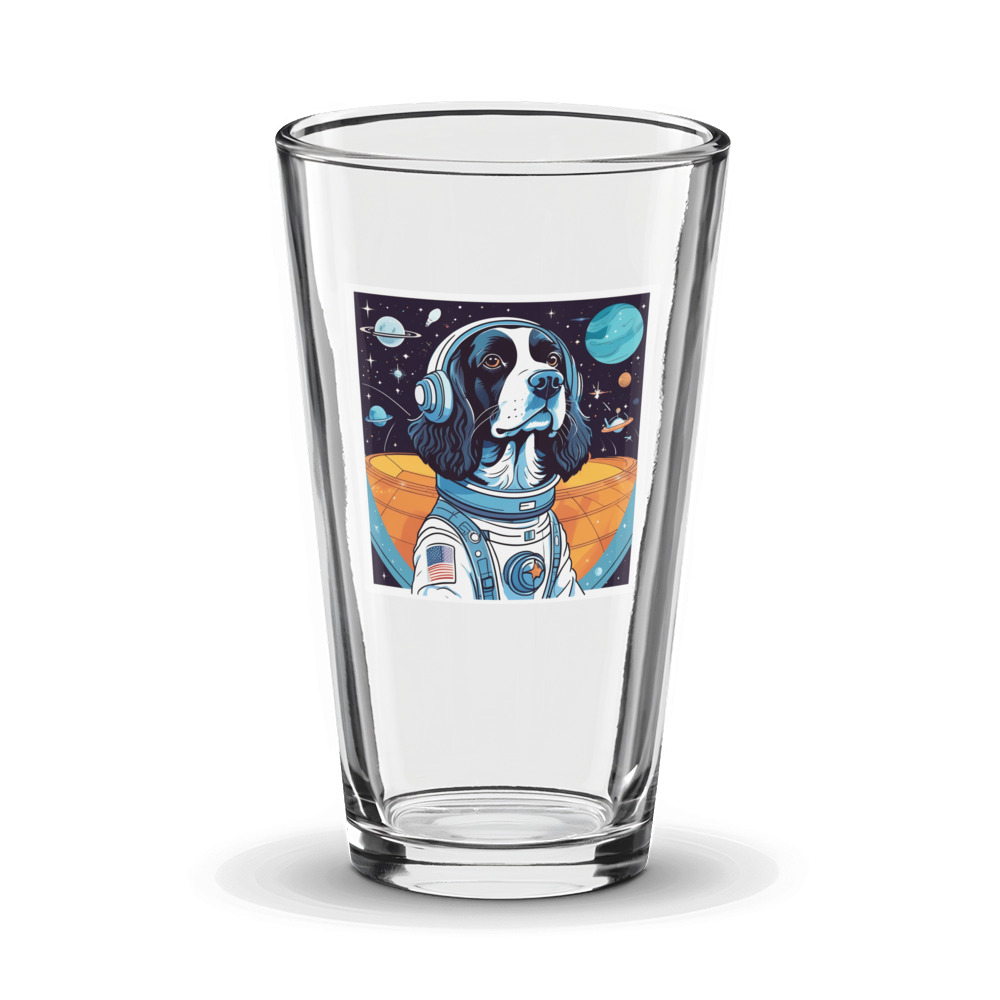 PugMug Custom English Springer Spaniel Glass Tumbler
