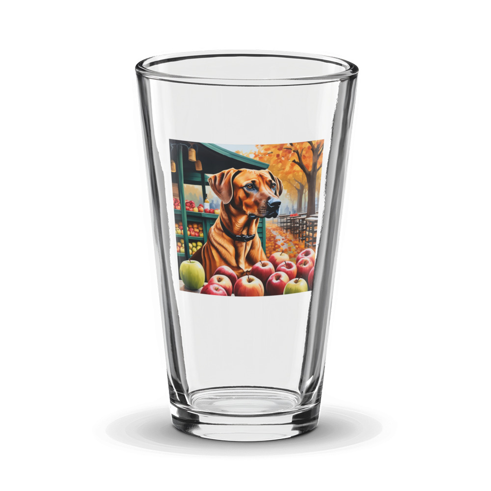 PugMug Custom Rhodesian Ridgeback Glass Tumbler