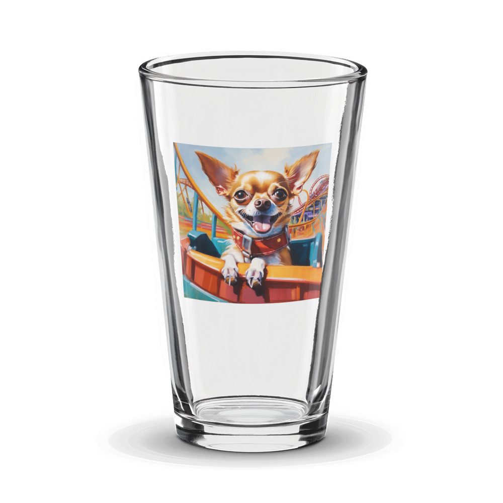 PugMug Custom Chihuahua Glass Tumbler