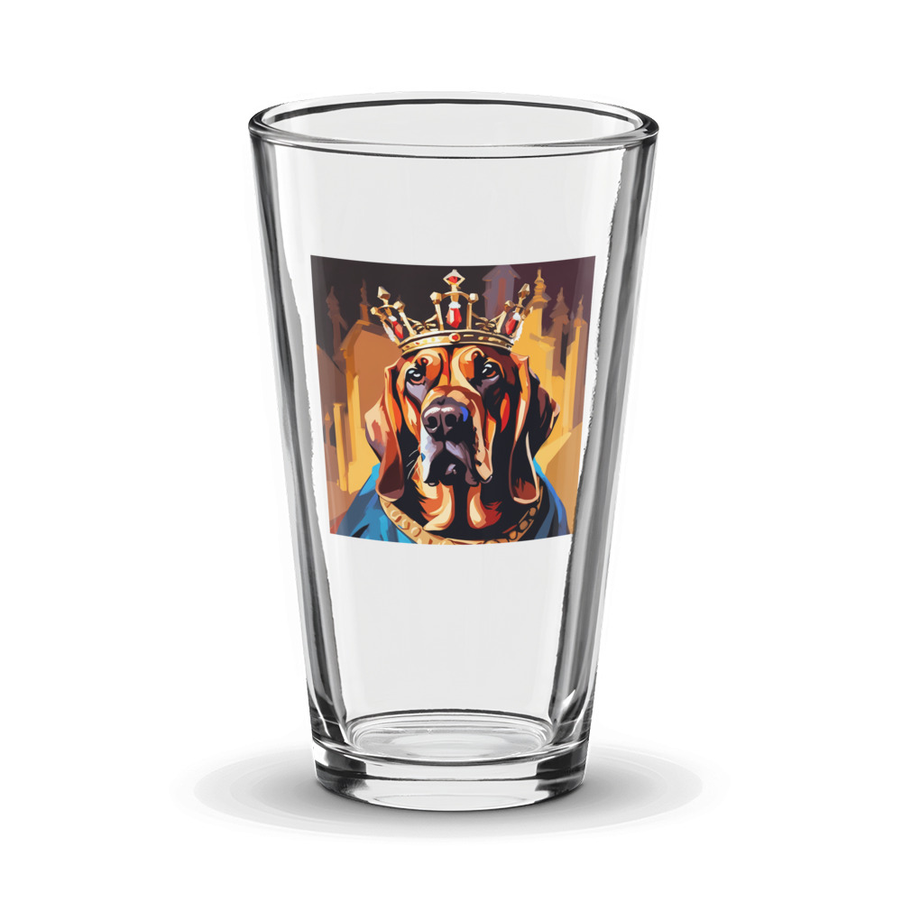 PugMug Custom Bloodhound Glass Tumbler