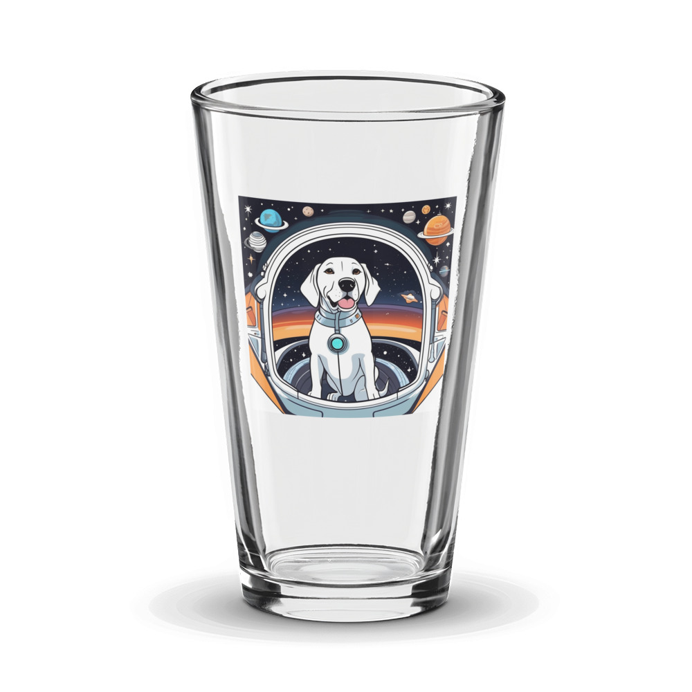 PugMug Custom Pointer Dog Glass Tumbler