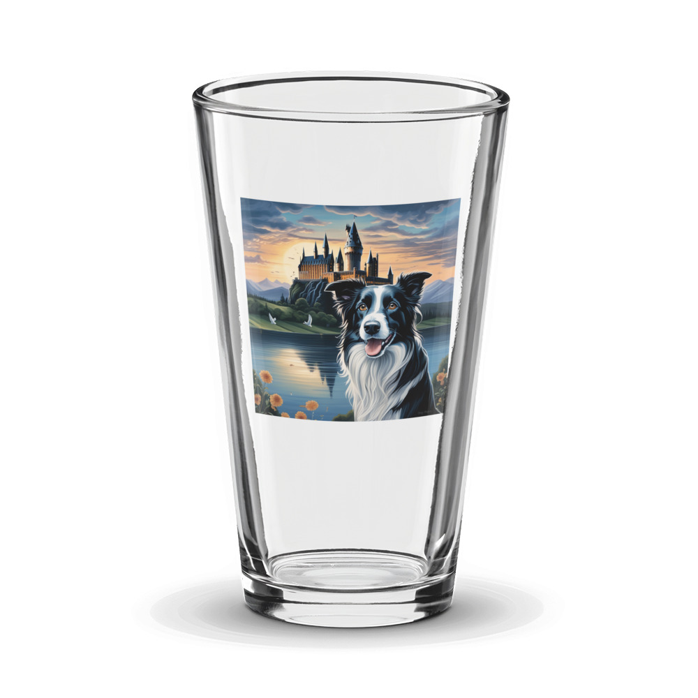 PugMug Custom Border Collie Glass Tumbler