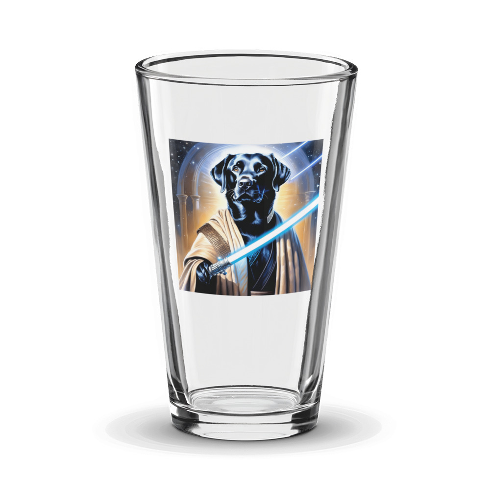 PugMug Custom Black Labrador Retriever Glass Tumbler