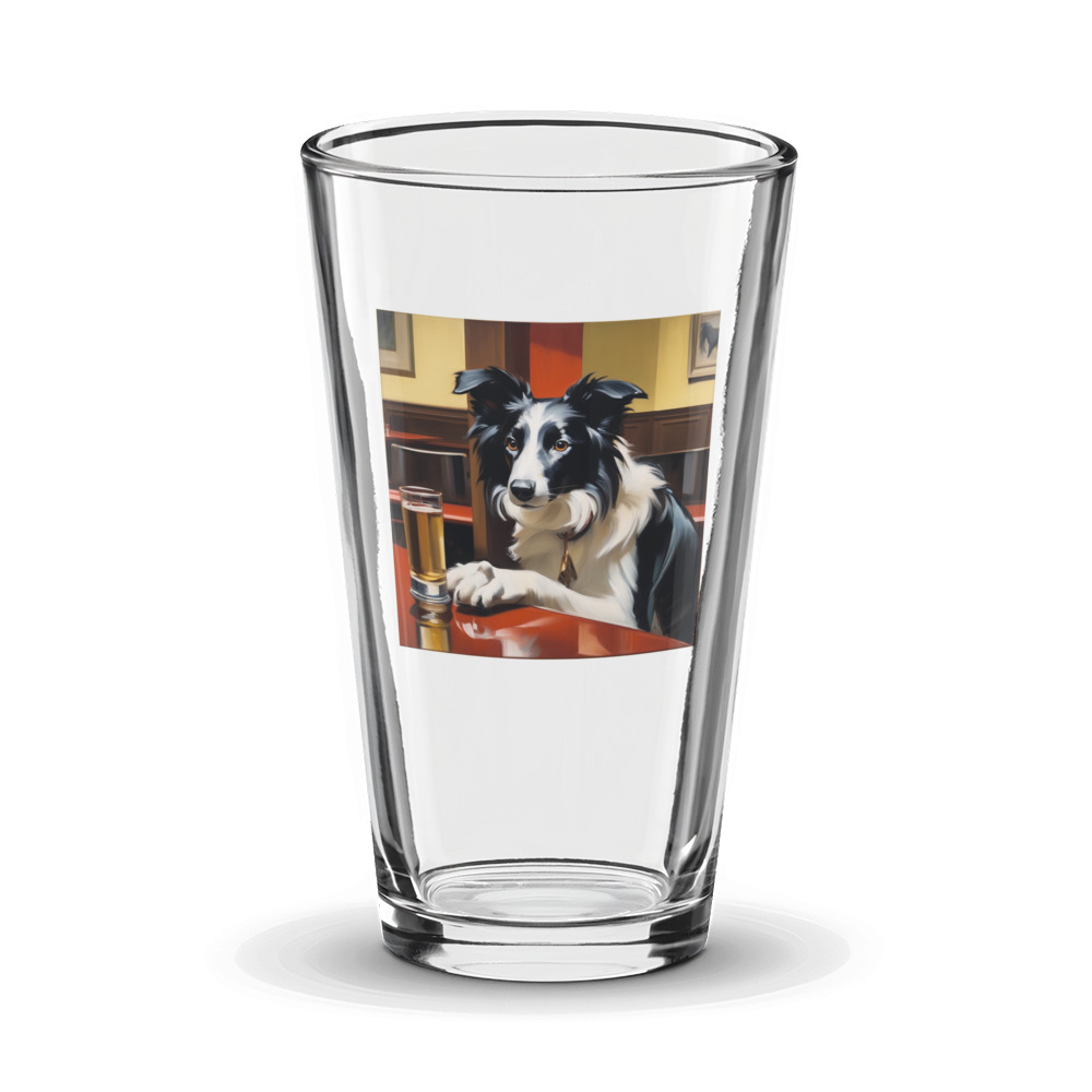 PugMug Custom Border Collie Glass Tumbler