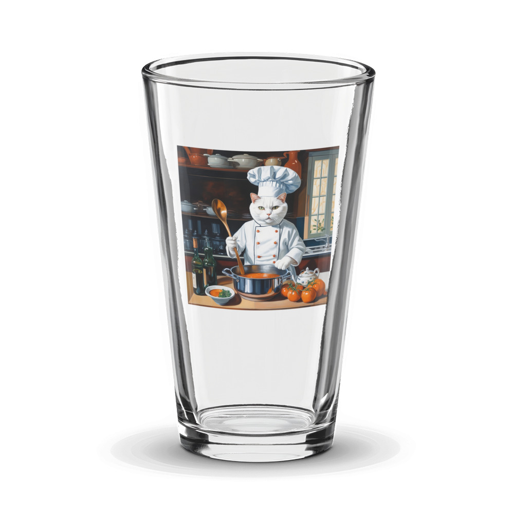 PugMug Custom White Companion Cat Glass Tumbler