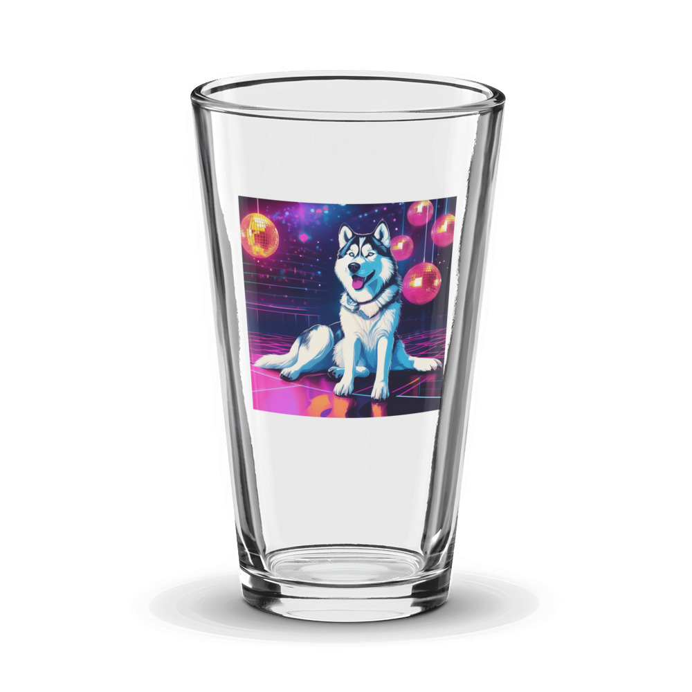 PugMug Custom Siberian Husky Glass Tumbler